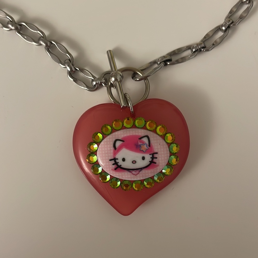 Vintage Tarina Tarantino X Hello Kitty Pink Heart Sil… - Gem